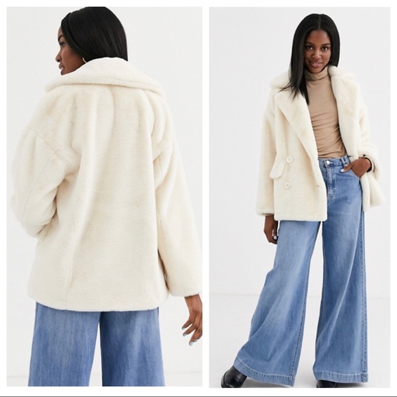 FREE PEOPLE JACKET TEDDY COAT FAUX FUR JACKET A2C - Picture 11 of 16